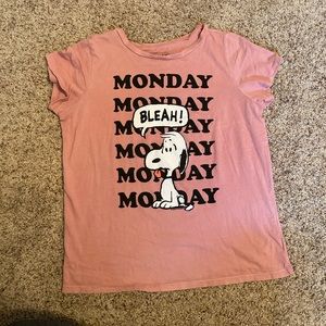 Mighty Fine snoopy Monday tshirt